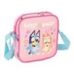 Safta Bluey Dance Bolsito con Bandolera Ajustable - Compacto - Cierre con Cremallera - 16x18x4cm - Color Rosa