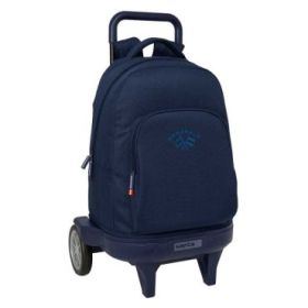 Safta Spagnolo Mochila con Carro - Extraible - 33L - Portabotellas - Tarjeta de Identificacion Personal - Ruedas Antivibracion -