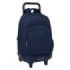 Safta Spagnolo Mochila con Carro - Extraible - 33L - Portabotellas - Tarjeta de Identificacion Personal - Cremallera con Doble T