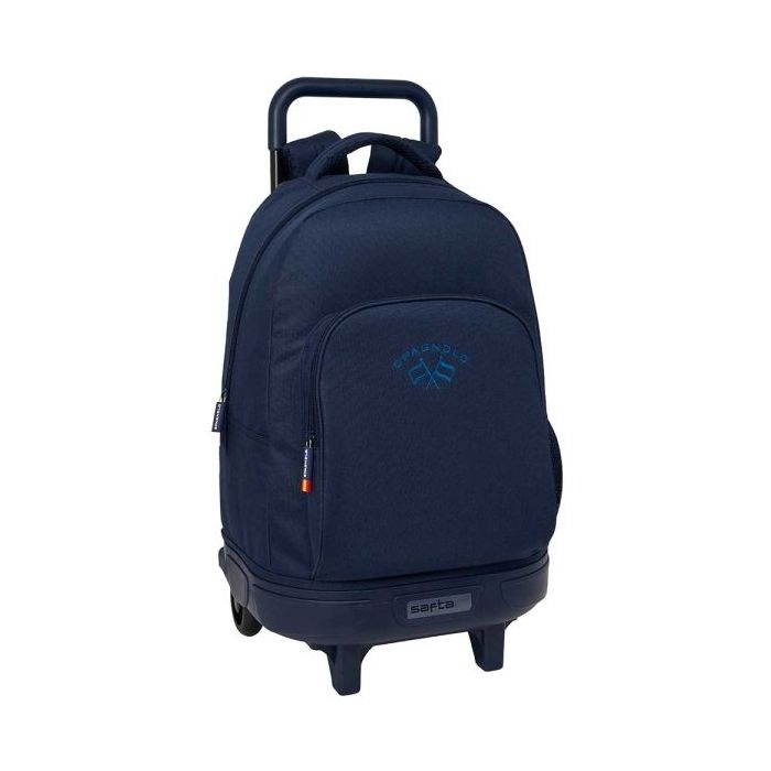 Safta Spagnolo Mochila con Carro - Extraible - 33L - Portabotellas - Tarjeta de Identificacion Personal - Cremallera con Doble T