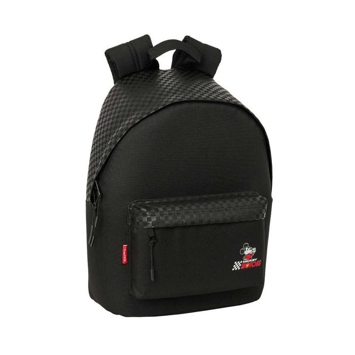 Safta Mickey and Friends Racing - Teen Mochila para Portatiles hasta 14.1  - Bolsillo para Tablet hasta 10.6  - Bolsillo Frontal
