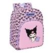 Safta Kuromi Mochila Infantil - Portabotellas - Bolsillo Frontal - Adaptable a Carro - Hombreras Acolchadas - 26x34x11cm - Color