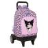 Safta Kuromi Mochila con Carro - Extraible - 33L - Portabotellas - Tarjeta de Identificacion Personal - Ruedas Antivibracion - D