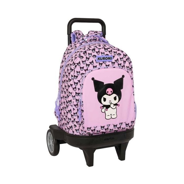 Safta Kuromi Mochila con Carro - Extraible - 33L - Portabotellas - Tarjeta de Identificacion Personal - Ruedas Antivibracion - D
