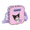 Safta Kuromi Bolsito con Bandolera Ajustable - Compacto - Cierre con Cremallera - 16x18x4cm - Color Rosa