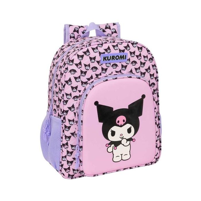 Safta Kuromi Mochila - 15L - Adaptable a Carro - Bolsillo Frontal - Portabotellas - Cremallera con Doble Tirador - Asa de Mano -