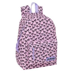 Safta Kuromi Mochila para Portatiles hasta 14.1  - Portabotellas - Cremallera con Doble Tirador - Asa de Mano - Bolsillo Frontal