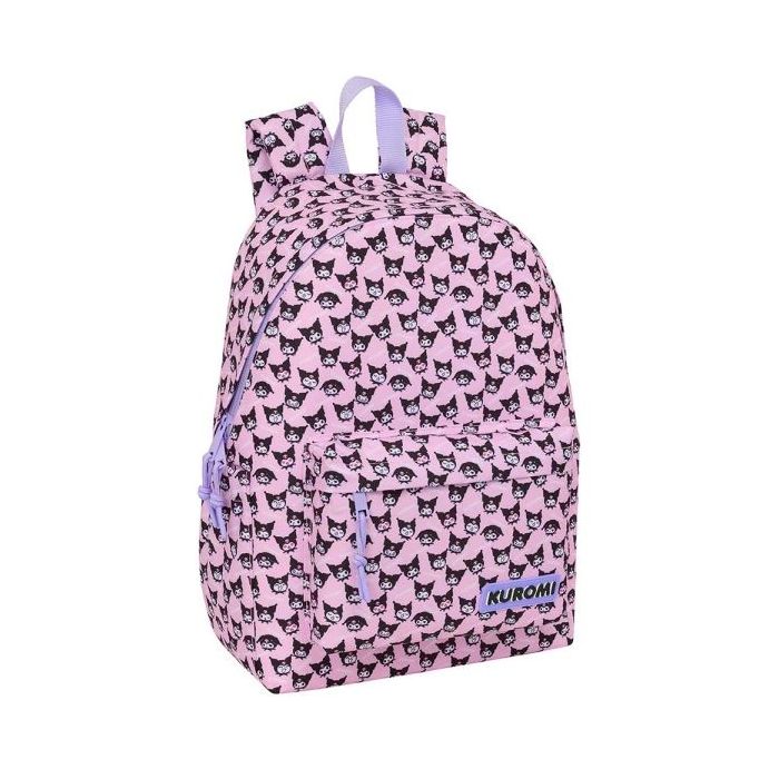 Safta Kuromi Mochila para Portatiles hasta 14.1  - Portabotellas - Cremallera con Doble Tirador - Asa de Mano - Bolsillo Frontal