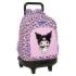 Safta Kuromi Mochila con Carro - Extraible - 33L - Portabotellas - Tarjeta de Identificacion Personal - Cremallera con Doble Tir