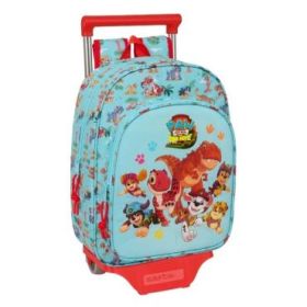 Safta Paw Patrol Dino Rescue Mochila con Carro - Extraible - Portabotellas - Bolsillo Frontal - Asa de Mano - 26x34x11cm - Color