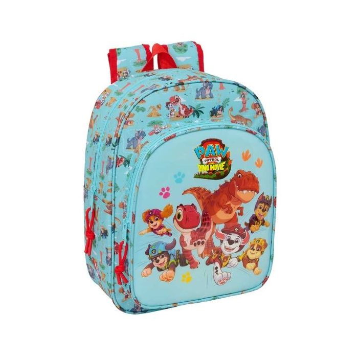 Safta Paw Patrol Dino Rescue Mochila Infantil - Portabotellas - Bolsillo Frontal - Adaptable a Carro - Hombreras Acolchadas - 26