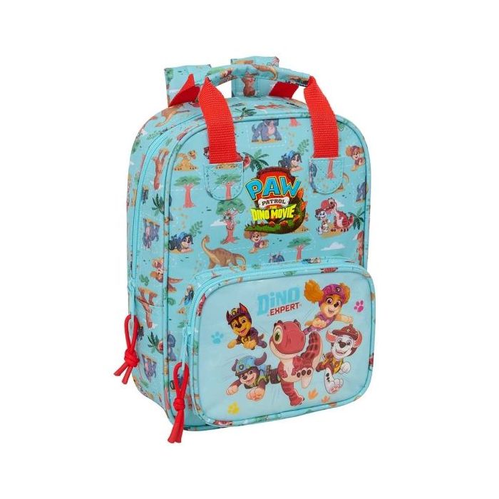 Safta Paw Patrol Dino Rescue Mochila Infantil - Tarjeta de Identificacion Personal - Bolsillo Frontal - Adaptable a Carro - Homb