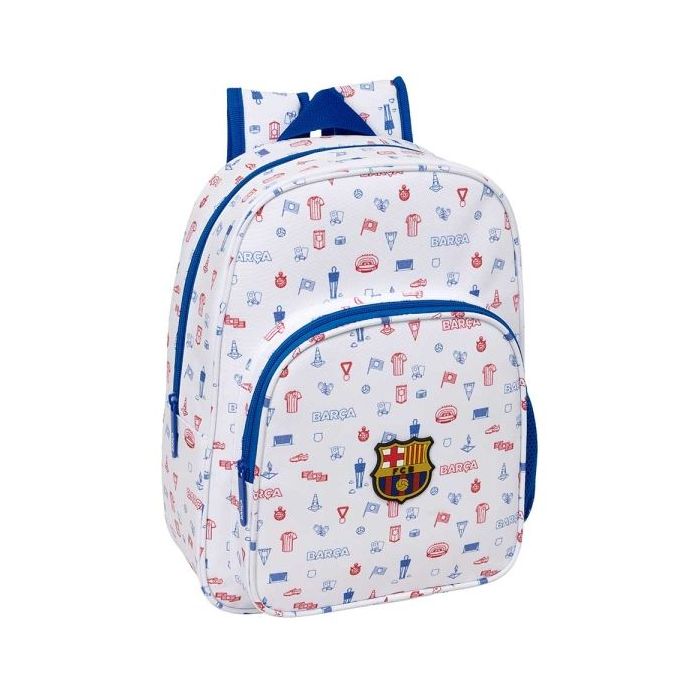 Safta F.C.Barcelona Preescolar Mochila Infantil - Portabotellas - Bolsillo Frontal - Adaptable a Carro - Hombreras Acolchadas -
