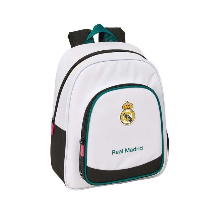 Safta Real Madrid Equipacion 26/27 Mochila Infantil - Portabotellas - Bolsillo Frontal - Asa de Mano - Adaptable a Carro - Hombr
