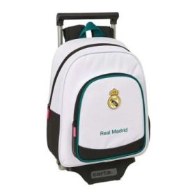 Safta Real Madrid Equipacion 26/27 Mochila con Carro - Extraible - Portabotellas - Bolsillo Frontal - Asa de Mano - 28x34x10cm -