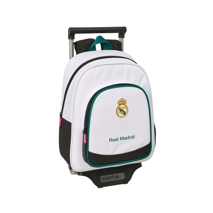 Safta Real Madrid Equipacion 26/27 Mochila con Carro - Extraible - Portabotellas - Bolsillo Frontal - Asa de Mano - 28x34x10cm -