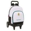 Safta Real Madrid Equipacion 26/27 Mochila con Carro - Extraible - 33L - Portabotellas - Ruedas Antivibracion - Doble Tirador -