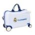 Safta Real Madrid Equipacion 26/27 Maleta Trolley Infantil - Reposapies - Bandolera Ajustable - Asas de Mano - Tiradores con Ran