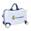 Safta Real Madrid Equipacion 26/27 Maleta Trolley Infantil - Reposapies - Bandolera Ajustable - Asas de Mano - Tiradores con Ran
