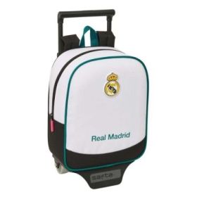 Safta Real Madrid Equipacion 26/27 Mochila con Carro - Extraible - 6L - Tarjeta de Identificacion Personal - Asa de Mano - 22x27