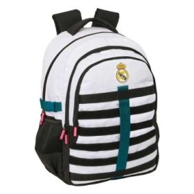 Safta Real Madrid Equipacion 26/27 Mochila para Portatil hasta 15.6  - Bolsillo Trasero Antirrobo - Cremallera Bidireccional - T