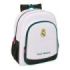 Safta Real Madrid Equipacion 26/27 Mochila - 15L - Adaptable a Carro - Bolsillo Frontal - Portabotellas - Cremallera - Doble Tir