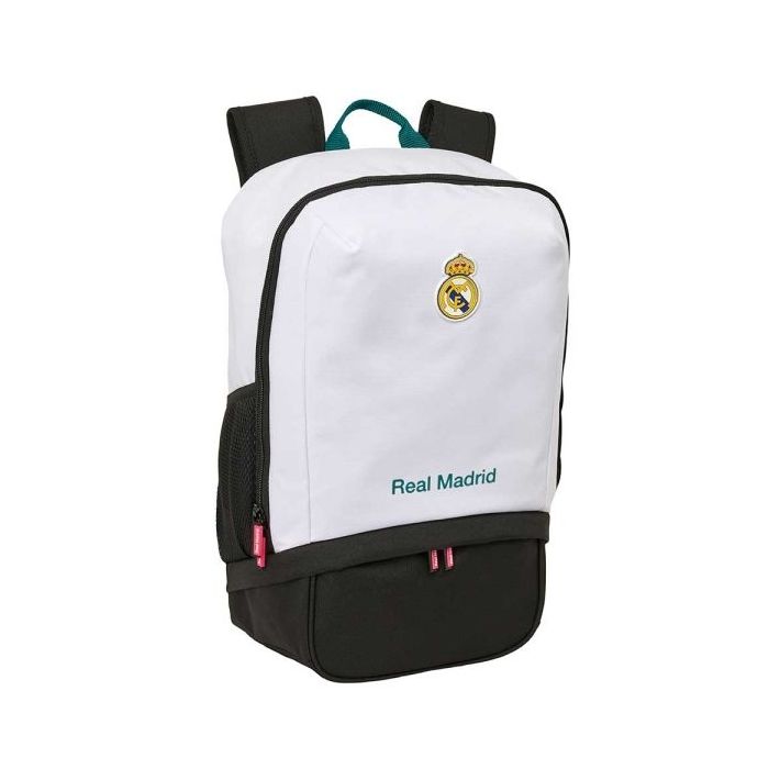 Safta Real Madrid Equipacion 26/27 Mochila Zapatillero - Cremallera con Doble Tirador - Bolsillo Interior - Portabotellas - Asa