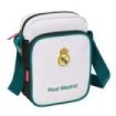 Safta Real Madrid Equipacion 26/27 Bolsito con Bandolera Ajustable - Cierre con Cremallera - Compartimento Trasero con Velcro -