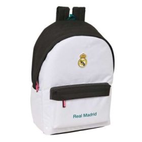 Safta Real Madrid Equipacion 26/27 Mochila para Portatiles hasta 15.6  - Bolsillo para Tablet hasta 11  - Antirrobo - Asa de Man