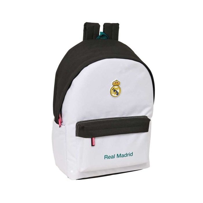 Safta Real Madrid Equipacion 26/27 Mochila para Portatiles hasta 15.6  - Bolsillo para Tablet hasta 11  - Antirrobo - Asa de Man