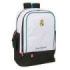 Safta Real Madrid Equipacion 26/27 Mochila - Bolsillo Frontal - Hombreras y Espalda Acolchada - Portabotellas - Cremallera con D