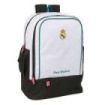 Safta Real Madrid Equipacion 26/27 Mochila - Bolsillo Frontal - Hombreras y Espalda Acolchada - Portabotellas - Cremallera con D