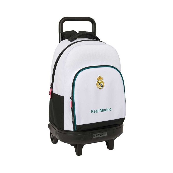 Safta Real Madrid Equipacion 26/27 Mochila con Carro - Extraible - 33L - Portabotellas - Tarjeta de Identificacion Personal - Do