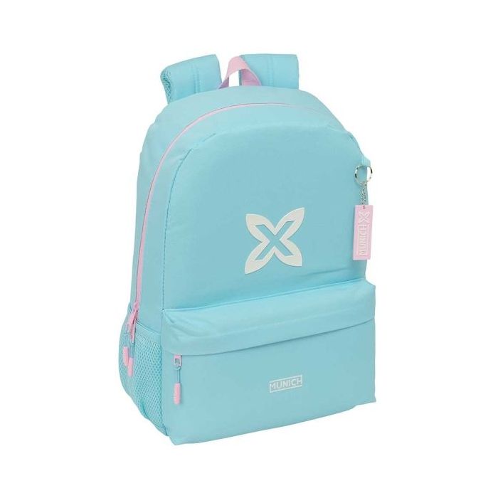 Safta Munich Sky Mochila - 19L - Adaptable a Carro - Bolsillo Frontal - Espalda Acolchada - Cremallera con Doble Tirador - Asa d