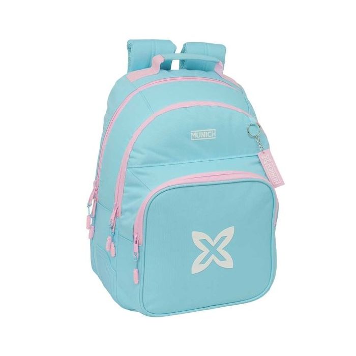 Safta Munich Sky Mochila - Adaptable a Carro - Bolsillo Frontal - Portabotellas - Cremallera con Doble Tirador - Asa de Mano - H