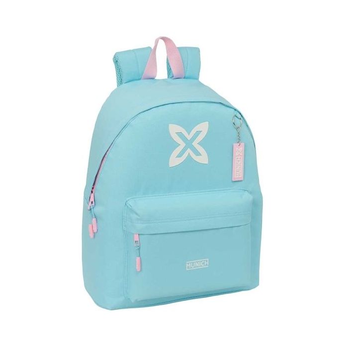 Safta Munich Sky Mochila - Bolsillo Frontal - Espalda Acolchada - Hombreras Ergonomicas - Cremallera con Doble Tirador - Asa de