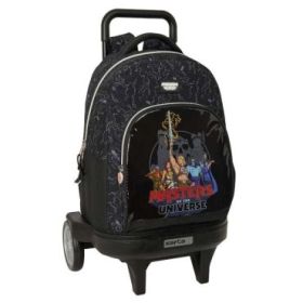 Safta Masters of the Universe Mochila con Carro - Extraible - 33L - Portabotellas - Ruedas Antivibracion - Doble Tirador - Asa d