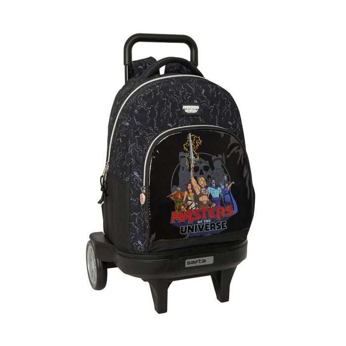 Safta Masters of the Universe Mochila con Carro - Extraible - 33L - Portabotellas - Ruedas Antivibracion - Doble Tirador - Asa d