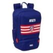 Safta Atletico de Madrid Mochila Zapatillero - Cremallera con Doble Tirador - Bolsillo Interior - Portabotellas - Asa de Mano -