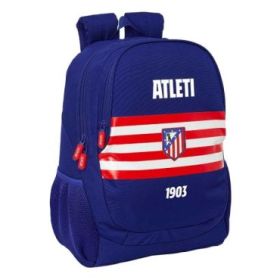 Safta Atletico de Madrid Mochila - 23L - Adaptable a Carro - Espalda Acolchada - Portabotellas - Cremallera con Doble Tirador -