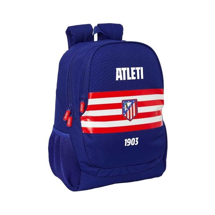 Safta Atletico de Madrid Mochila - 23L - Adaptable a Carro - Espalda Acolchada - Portabotellas - Cremallera con Doble Tirador -