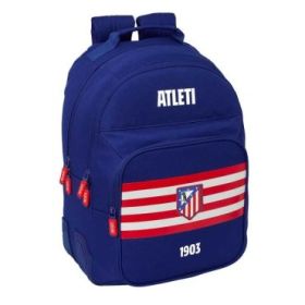 Safta Atletico de Madrid Mochila - Adaptable a Carro - Bolsillo Frontal - Portabotellas - Cremallera con Doble Tirador - Asa de