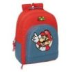 Safta Super Mario Mochila - Adaptable a Carro - Bolsillo Frontal - Espalda Acolchada - Cremallera con Doble Tirador - Asa de Man