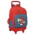 Safta Super Mario Mochila con Carro - Extraible - 33L - Portabotellas - Tarjeta de Identificacion Personal - Cremallera con Dobl
