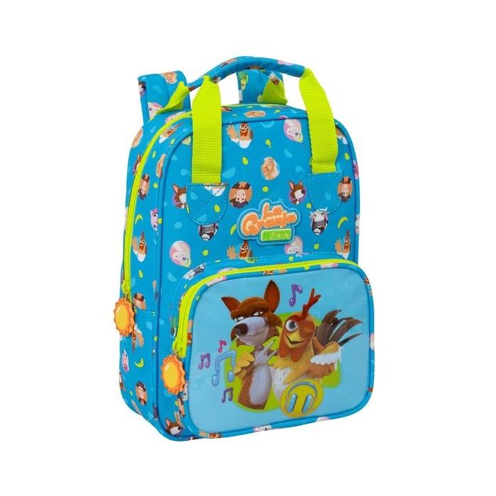 Safta la Granja de Zenon Mochila Infantil - Tarjeta de Identificacion Personal - Bolsillo Frontal - Hombreras Acolchadas - 20x28