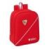 Safta Sevilla FC Mochila Guarderia - 6L - Cremallera - Asa de Mano - Tarjeta de Identificacion Personal - Adaptable a Carrito -