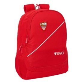 Safta Sevilla FC Mochila - 23L - Adaptable a Carro - Espalda Acolchada - Portabotellas - Cremallera con Doble Tirador - Asa de M