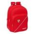 Safta Sevilla FC Mochila - Adaptable a Carro - Bolsillo Frontal - Portabotellas - Cremallera con Doble Tirador - Asa de Mano - H
