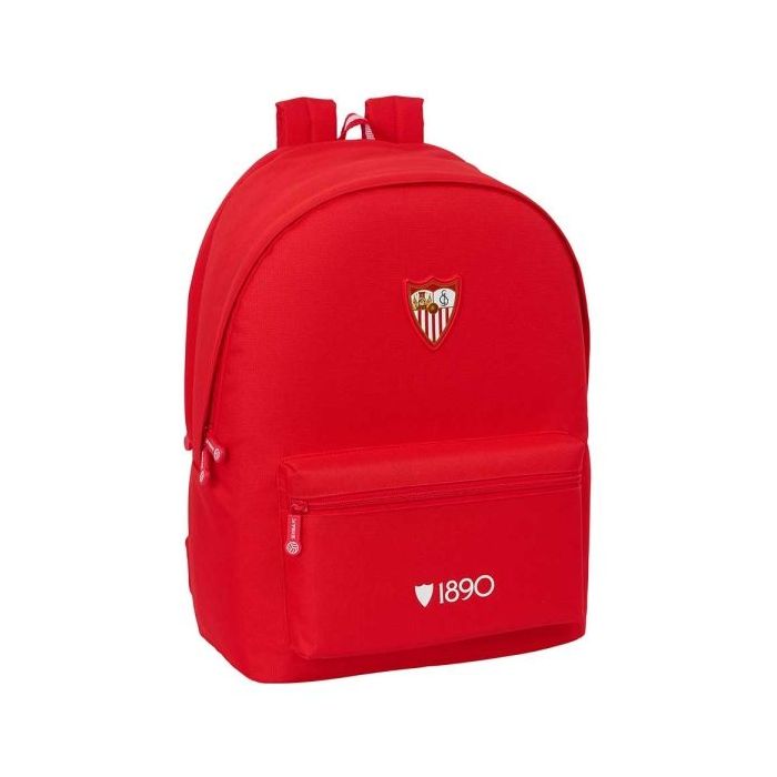 Safta Sevilla FC Mochila para Portatiles hasta 15.6  - Bolsillo para Tablet hasta 11  - Antirrobo - Asa de Mano - Conector USB -