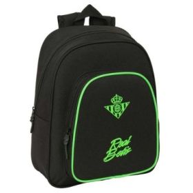 Safta Real Betis Balompie Mochila Infantil - Portabotellas - Bolsillo Frontal - Asa de Mano - Adaptable a Carro - Hombreras Acol